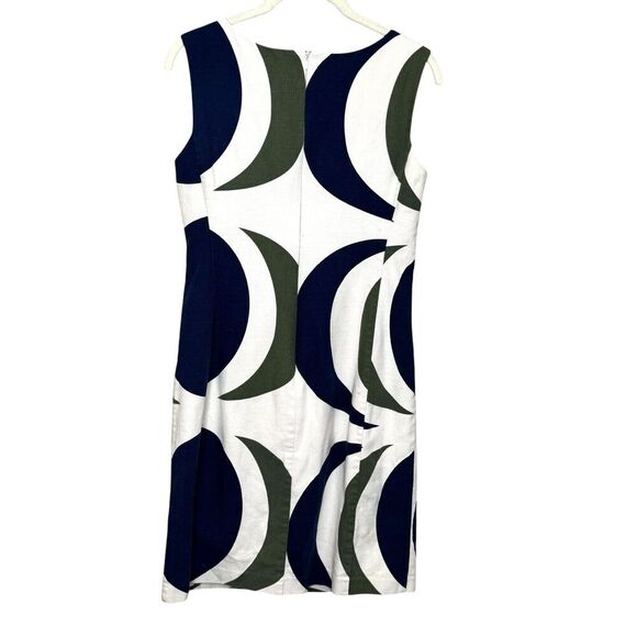 Anthropologie Tabitha Dress Size 6 Ivory Mod Circle Sleeveless Sheath - Picture 5 of 8